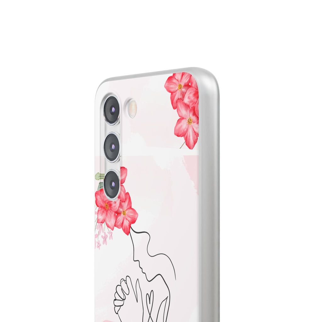 Floral "He Answers Prayers" Phone Case — Christian Faith Protective Cover