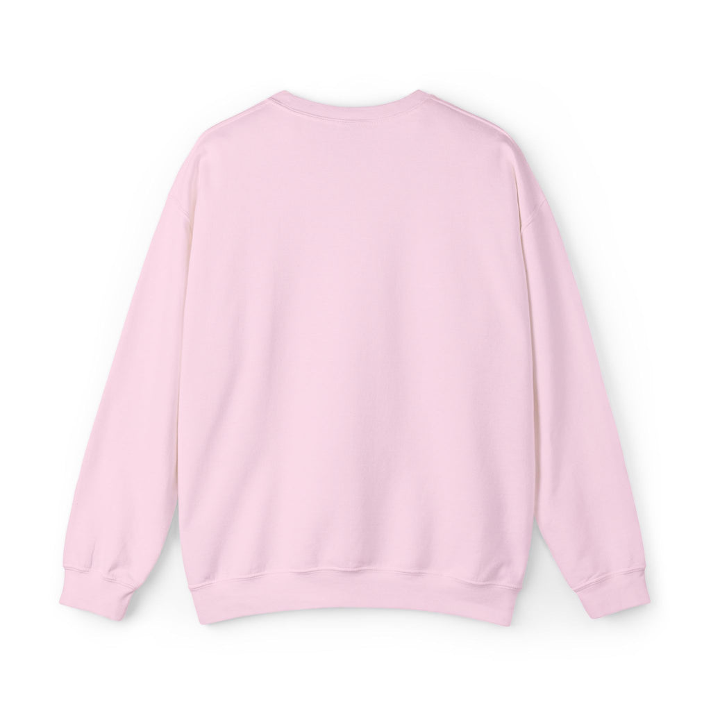 Christian Crewneck Sweatshirt — "Jesus Saves Always" Pink Pullover