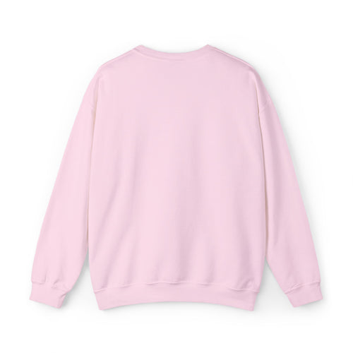 Christian Crewneck Sweatshirt — "Jesus Saves Always" Pink Pullover